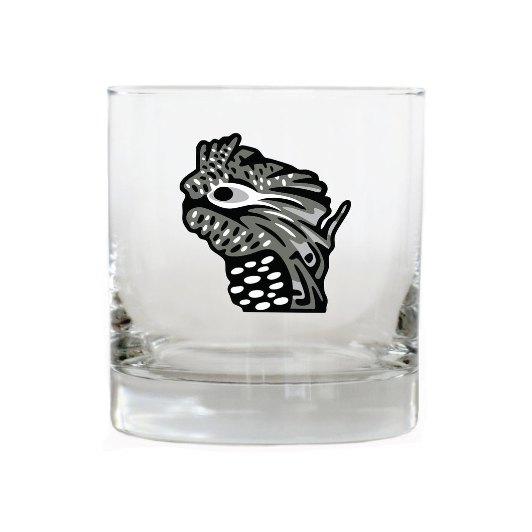 Wisconsin Ruffed Grouse Whiskey Glass