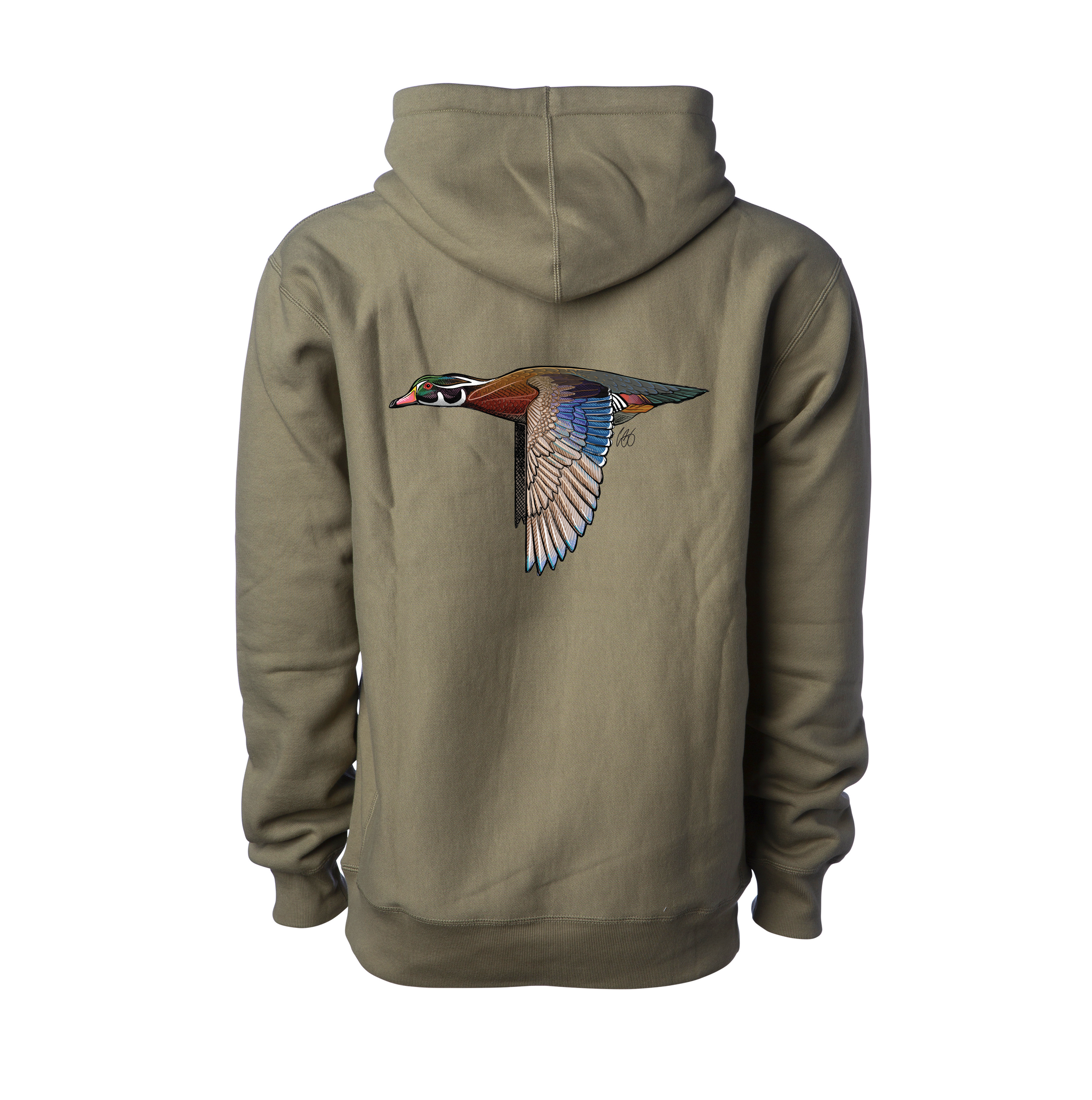 Wood hot Duck Sweatshirt Hoody Unisex White or Gray Adult Small Medium Large XL 2XL 3XL