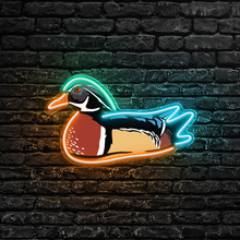 Load image into Gallery viewer, Wood Duck Neon Sign
