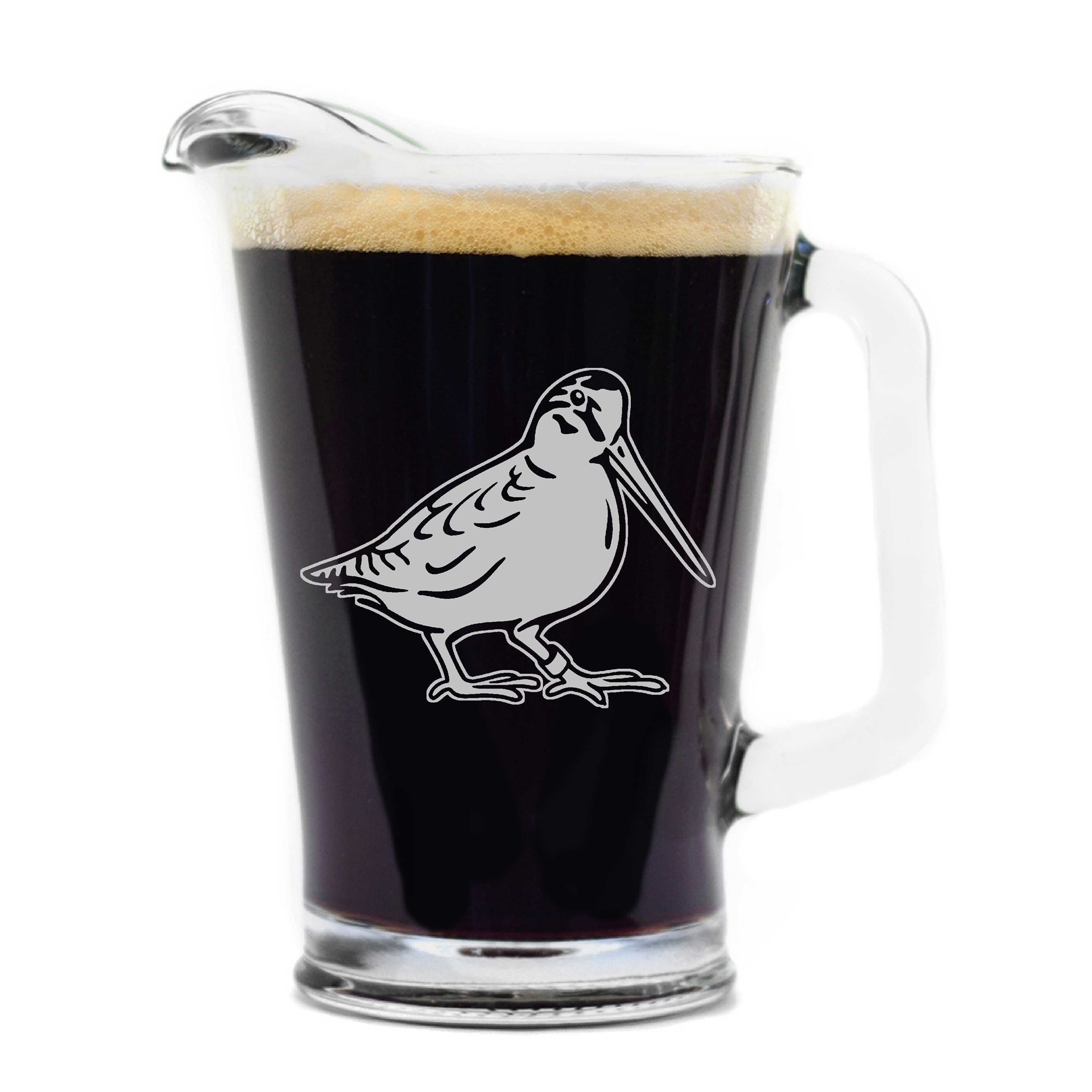 Woodcock Glass Pitcher | Bird Dog of the Day