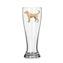 Load image into Gallery viewer, Yellow Lab Pilsner Glass
