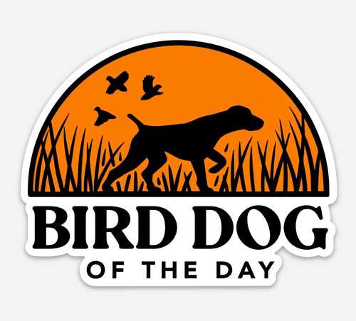 Bird Dog of the Day Logo Decal Sticker
