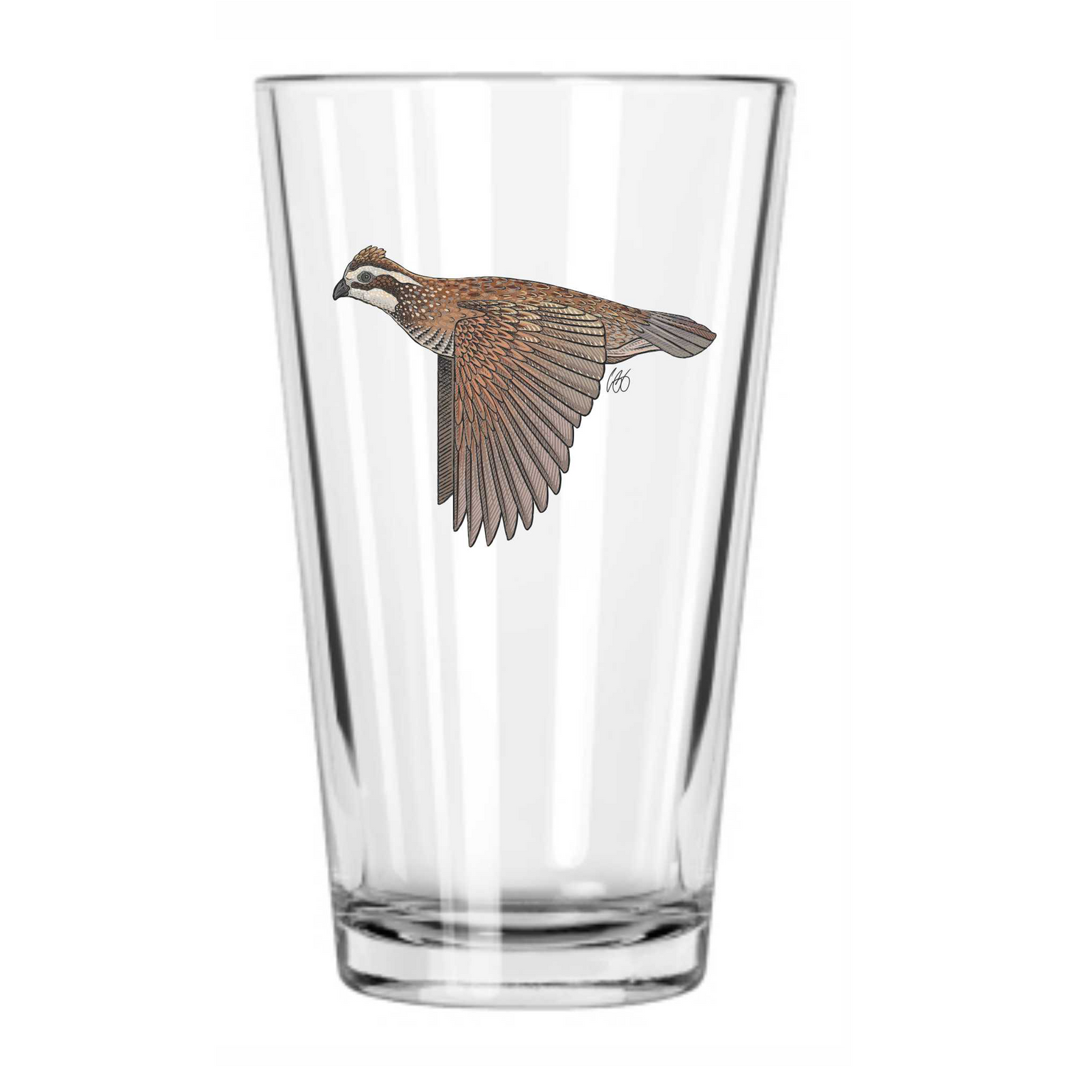 Bobwhite Quail Pint Glass