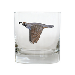 California Quail Whiskey Glass