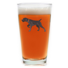 Deutsch-Drahthaar Pint Glass