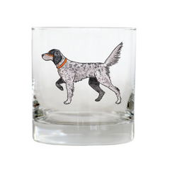English Setter Whiskey Glass