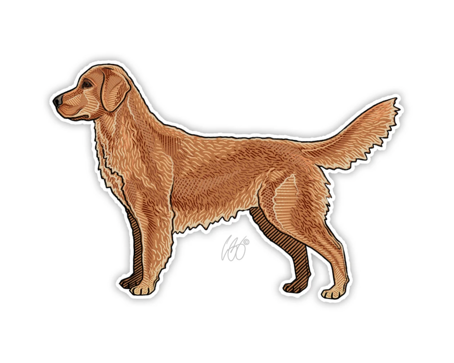 Golden Retriever Decal Sticker