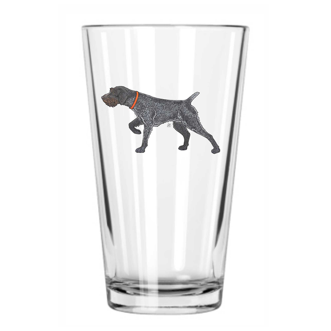German Wirehaired Pointer Pint Glass