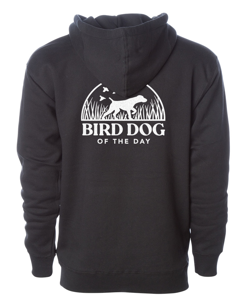 Bird Dog of the Day Logo Hoodie, Black | Bird Dog of the Day