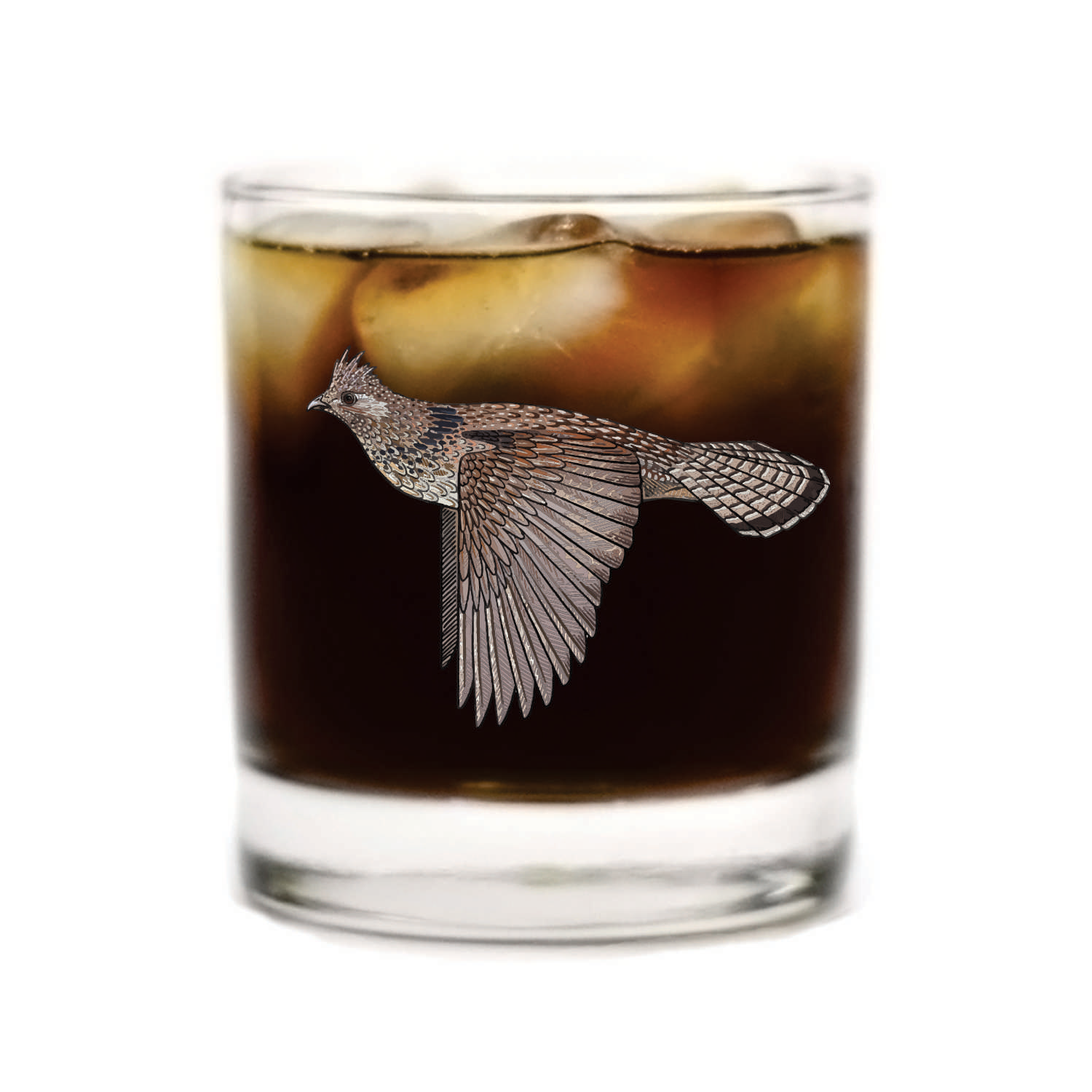 Ruffed Grouse Whiskey Glass