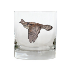 Ruffed Grouse Whiskey Glass