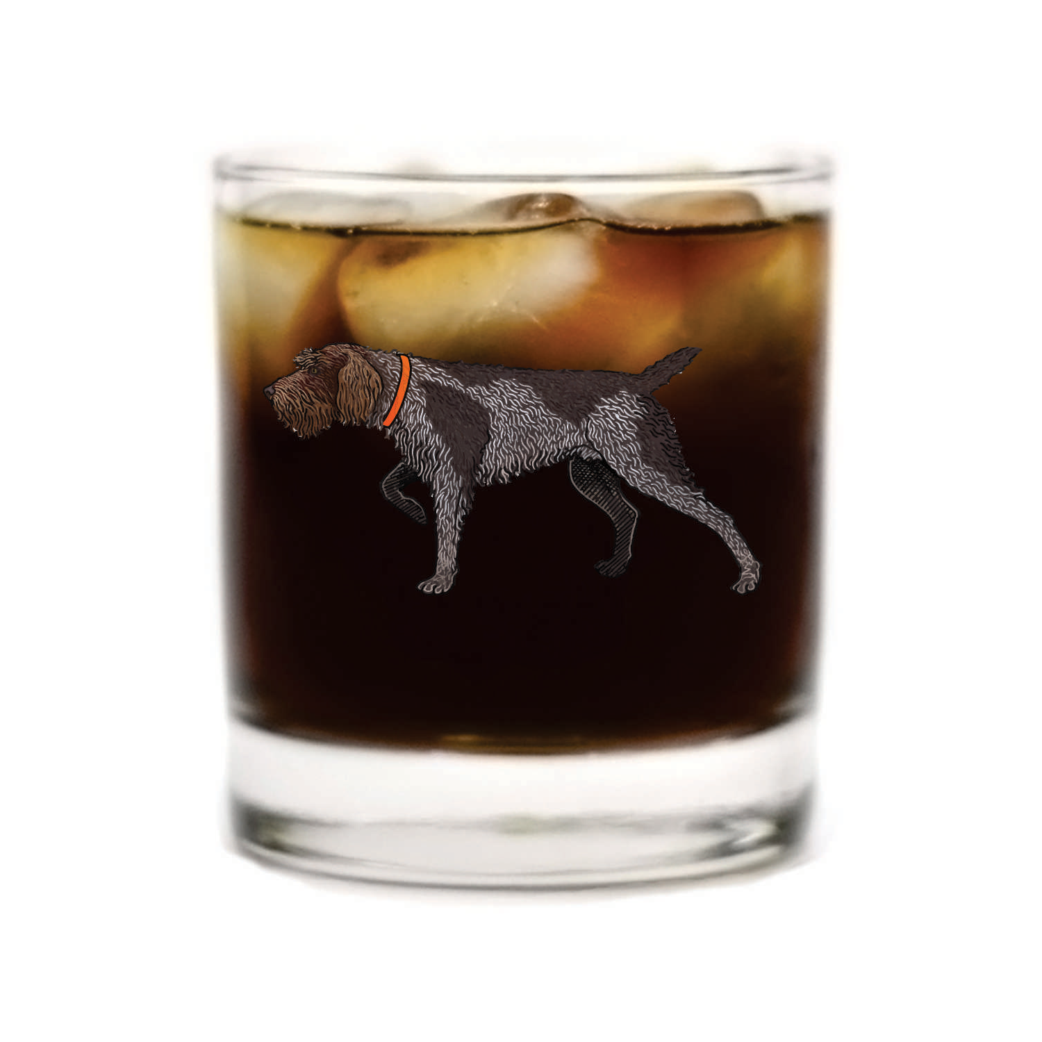 Wirehaired Pointing Griffon Whiskey Glass