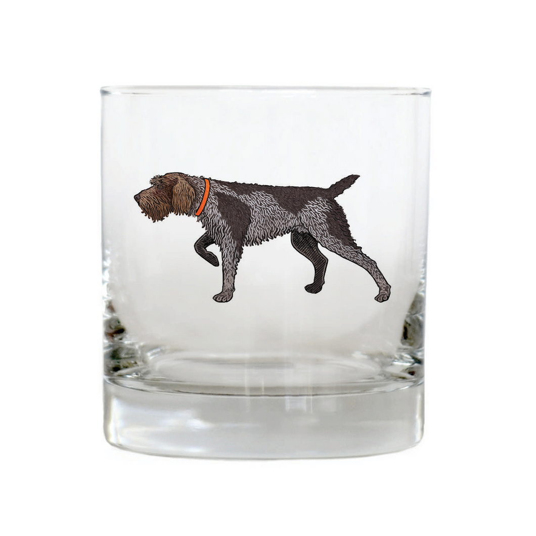 Wirehaired Pointing Griffon Whiskey Glass