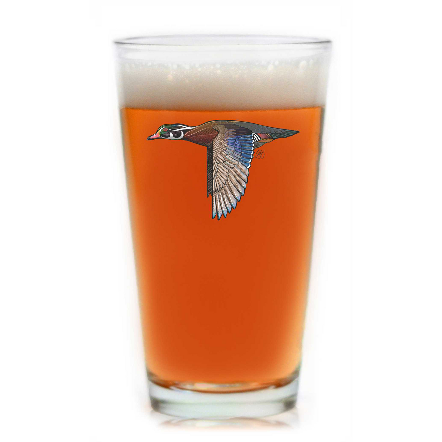 Wood Duck Pint Glass